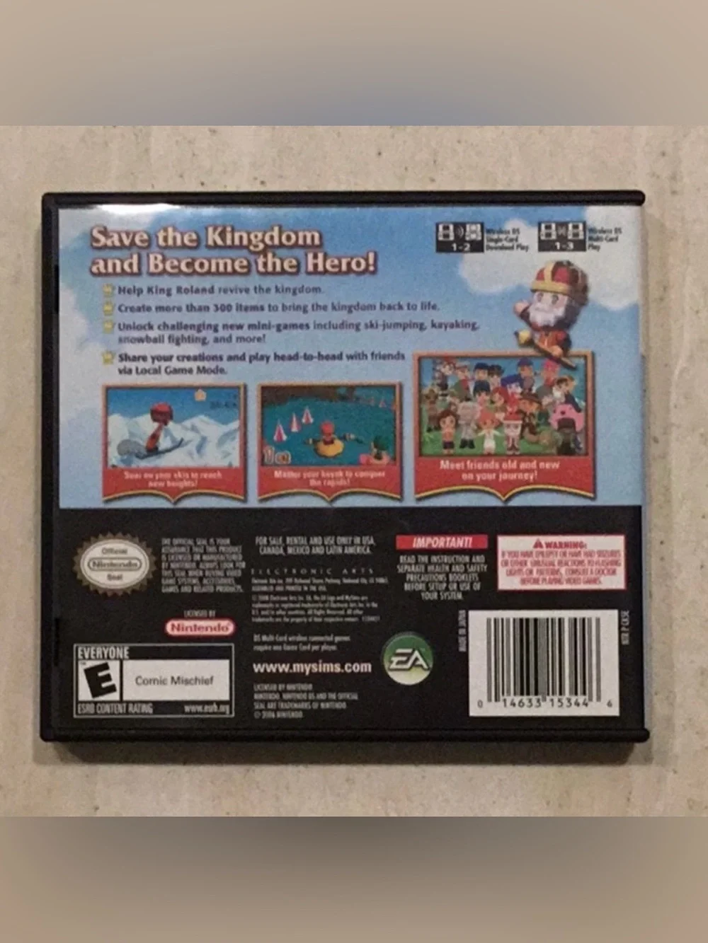 MySims Kingdom Nintendo DS Game CIB Tested Authentic